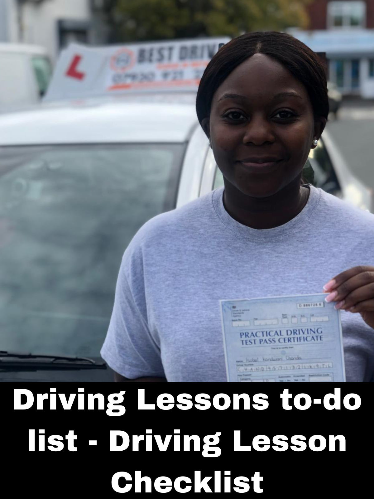 Driving Lessons to-do list - Driving Lesson Checklist