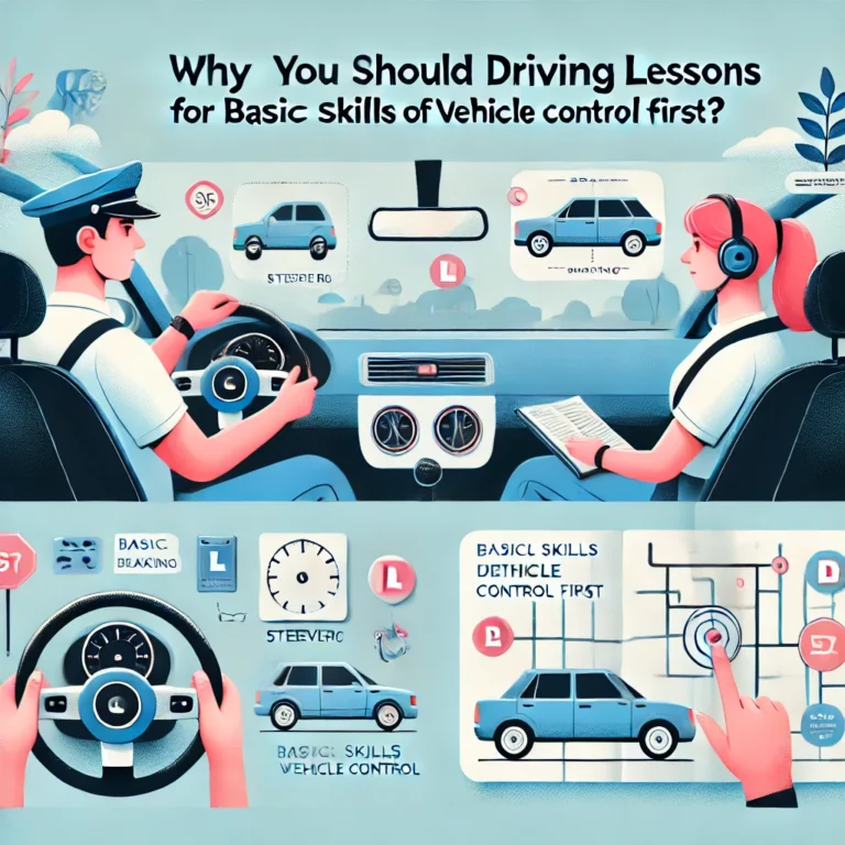 Why You Should Book Driving Lessons For Basic Skills Of Vehicle Control  First?