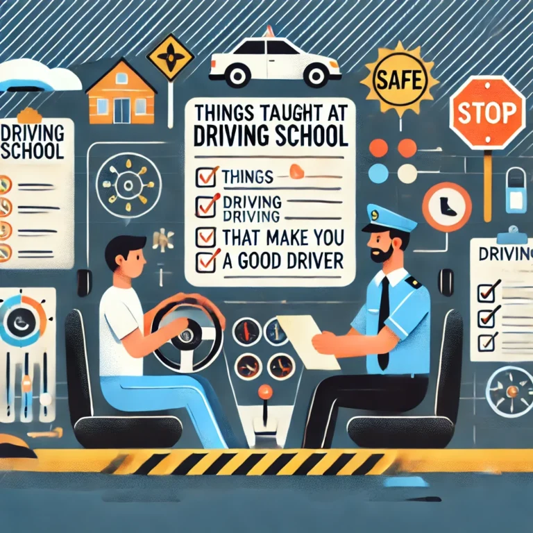 Things taught at Driving School That  Make You A Good Driver
