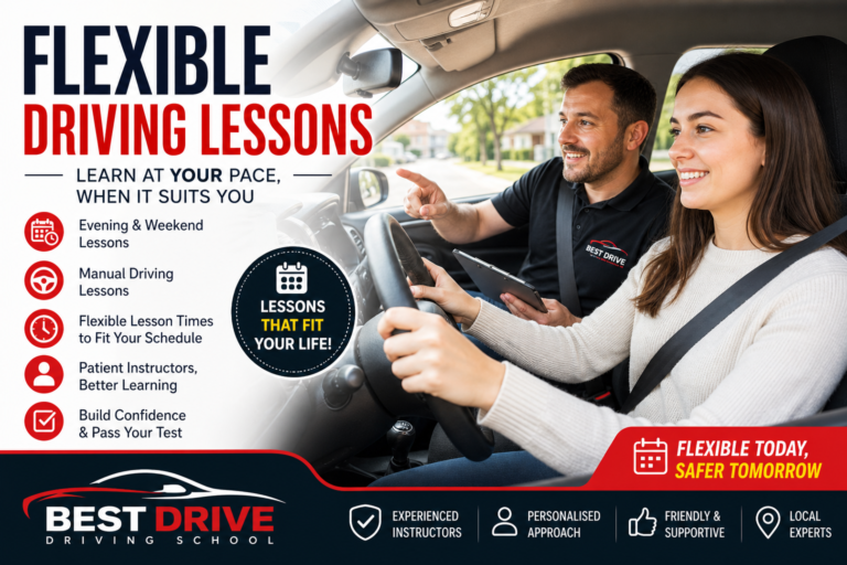 Flexible Driving Lessons That Fit Around Your Life