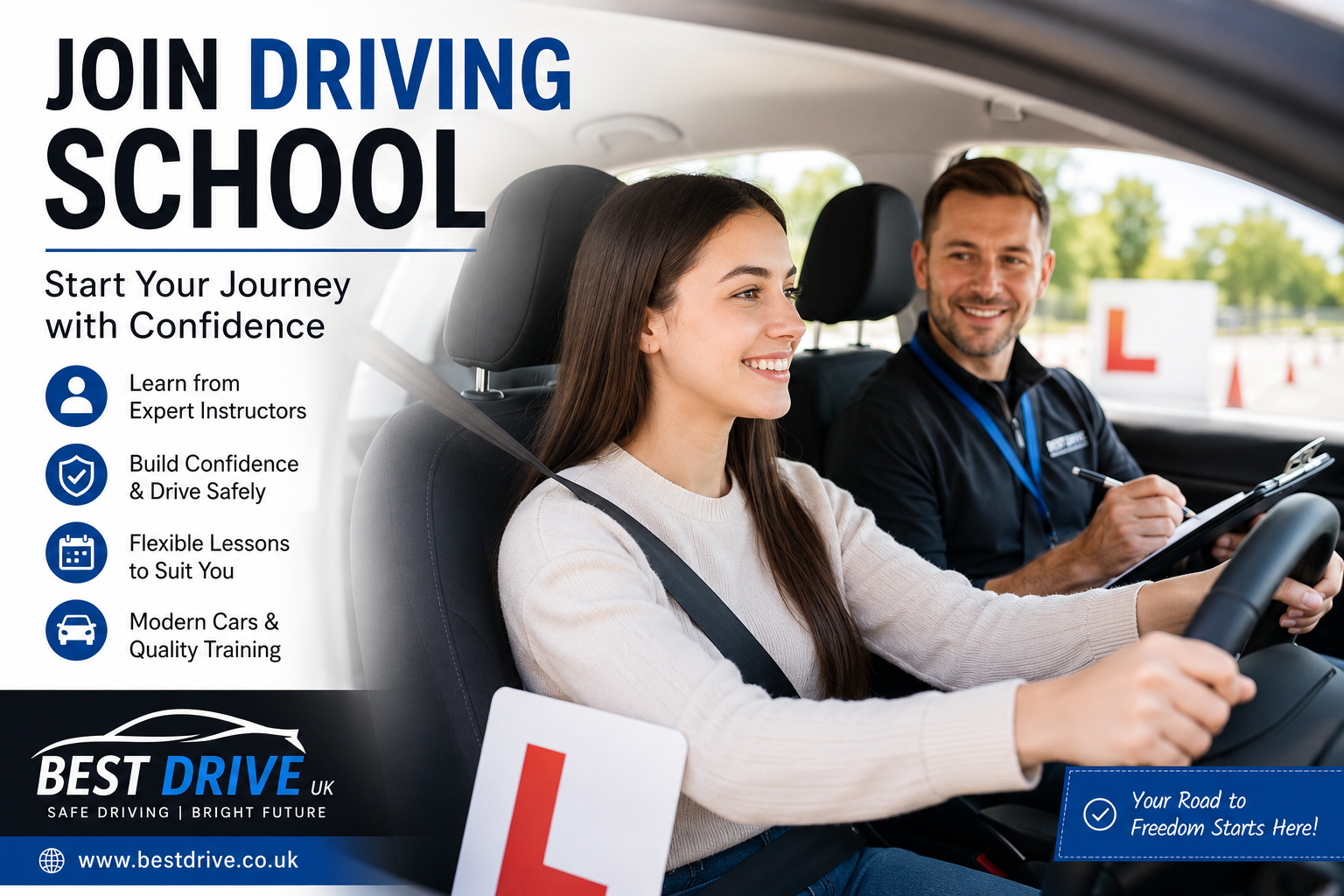 Join driving school