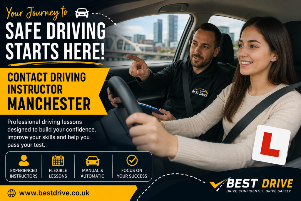 contact driving instructor Manchester